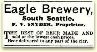 Ad for Snyder's Eagle Brewery in Seattle
