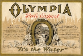 Olympia Beer label, c.1914