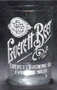Everett Beer etched glass - image