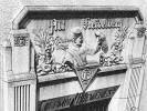 Concrete freize of Columbia Brewery's Student Prince - click to enlarge image
