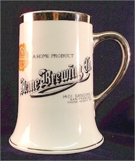 Acme Brewing Co. beer stein c.1910 - image