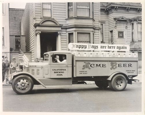 Photo of Acme delivery truck, c. 1933 - image