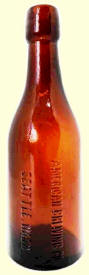 American Brewing half-pint bottle, ca.1902