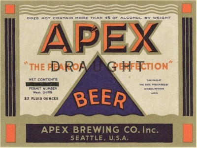 Apex label 22 oz draught