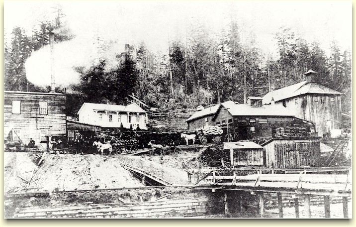 1880s photo of the Bay View Brewery