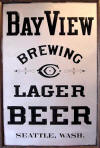 Bay View Lager Beer sign - image