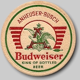 Budweiser emblem Budweiser coaster - image