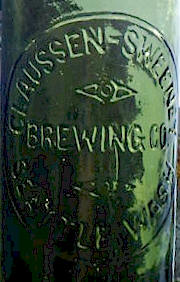 Claussen-Sweeney qt. beer bottle - image