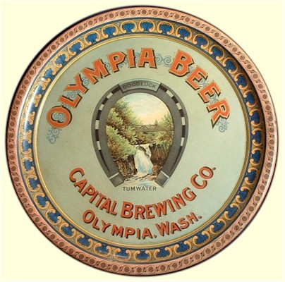 Capital Brewing Co. beer tray, ca.1900