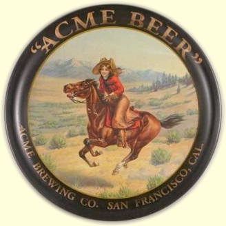Acme Beer tray c.1916 - image