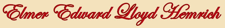 Elmer Edward Lloyd Hemrich - header graphic