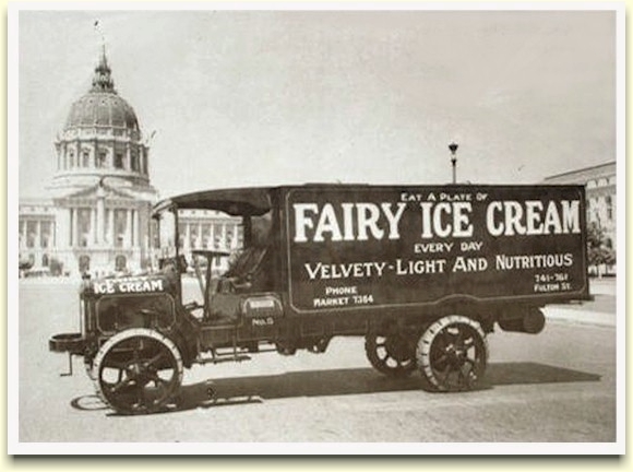 Fairy Ice Cream truck, c.1922