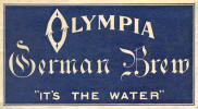 Olympia German Brew, beer label -  image