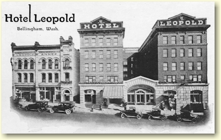 Hotel Leopold postcard, c. 1914 - image