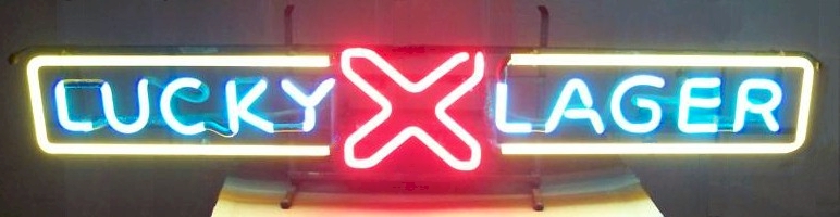 Lucky Lager neon sign Lucky Lager neon sign - image