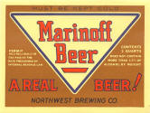 Marinoff Beer label, Tacoma - image