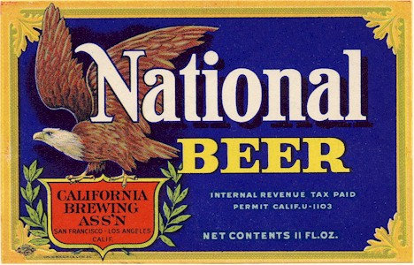 National Beer label from Acme