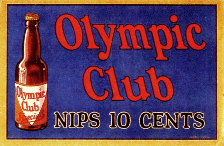 Olympic Club beer sign - image