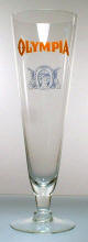 Olympia pilsner beer glass c.1950s - image