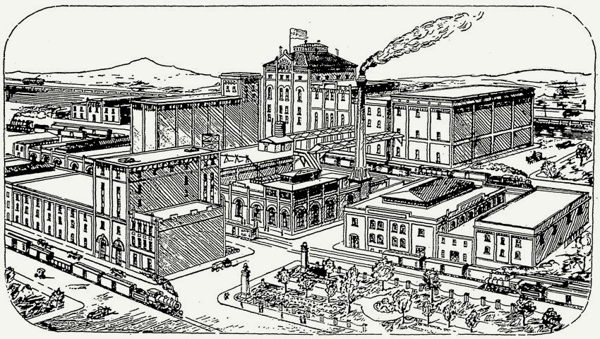 Pacific Brewing & Malting drawing 1912