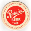 Rainier Beer coaster from Honolulu, c.1937