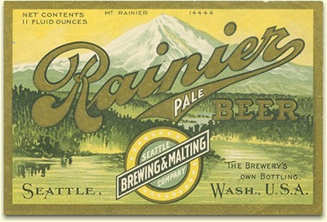 Rainier Pale Beer label, Seattle c.1906 - image