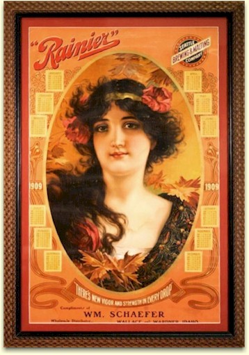 Rainier poster for 1909 - Wallace, ID - image