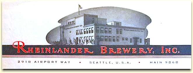 Rheinlander Brewery, Inc. letterhead