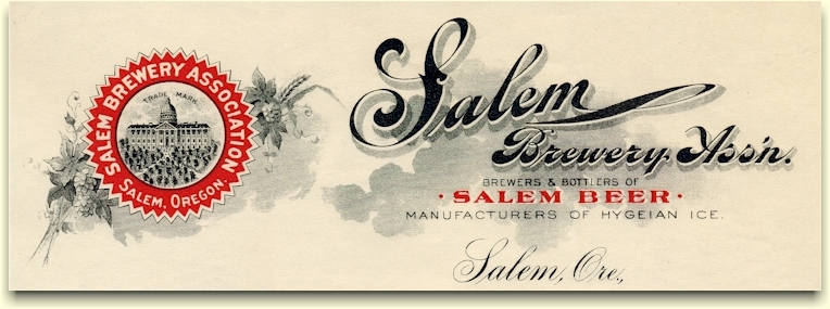 Salem Brewery Ass'n. letterhead