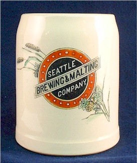Seattle Brg.& Malting mug, c.1900 - image
