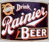 Rainier Beer sign "Drink Rainier Beer" - image