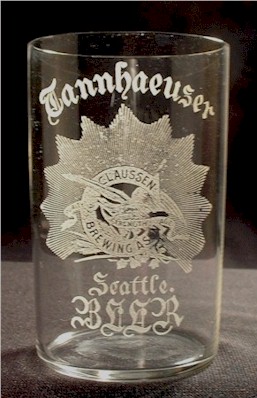 Claussen's 1st Tannhaeuser Beer glass, c.1902 - image