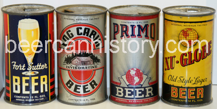 Beer cans from the Globe Brg. Co. of SF - image