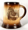 3-B mug with monk tapping a keg
