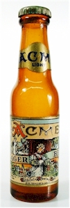 Acme Lager, mini beer bottle - image