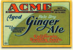 Acme aged Ginger Ale label