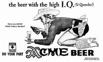 Acme Beer ad Geo. Petty cowgirl Apr 43