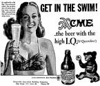 May 1946 ad for Acme Beer High IQ