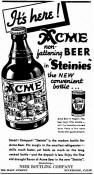 Acme ad from Aug.1936 introducing the steinie