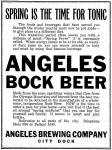 Angeles Bock Beer ad - Apr. 1914 - image