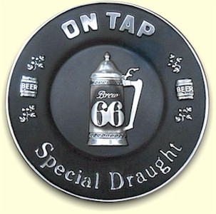 Brew 66 Special Draught plaque