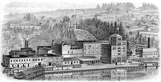 Ingraving of the 1906 Olympia Brewery - image
