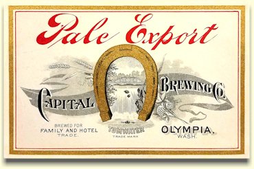 Capital Brewing Co. Pale Export beer label