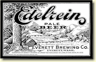 Edelrein Beer label, Everett Brg. Co. - image
