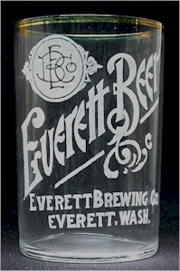 Everett Beer etched glass ca.1906