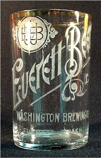 Wash. Brg. Co. Everett Beer glass