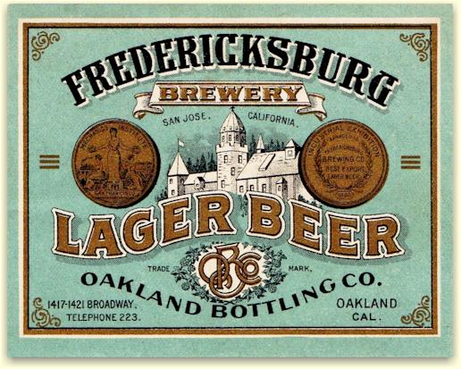 Fredericksburg Beer label Oakland agent