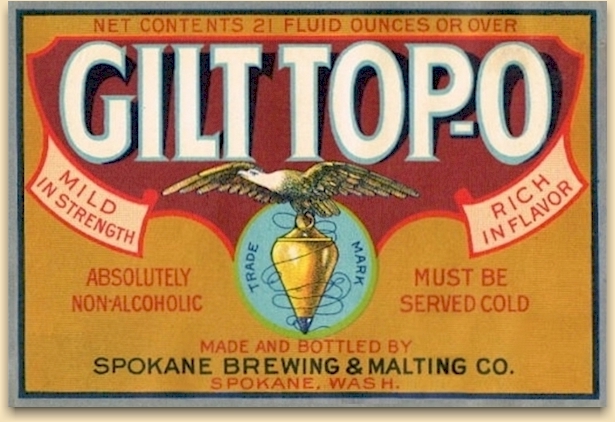 Gilt top-o label