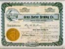 Grays Harbor Brewing Co. stock certificate - image
