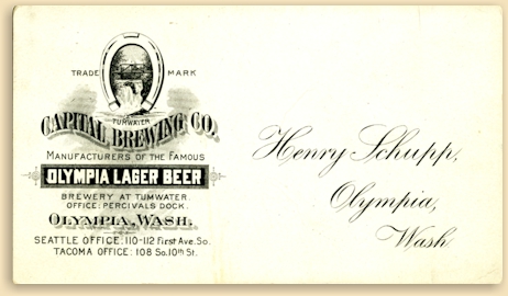Henry Schupp's business card - image